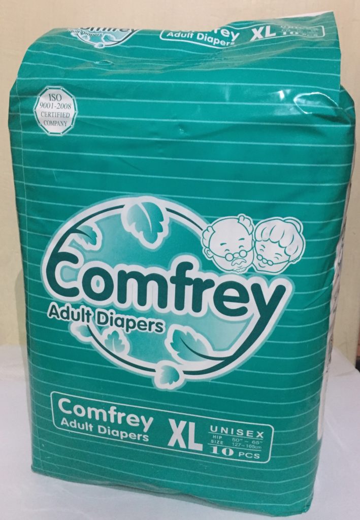 Comfrey Adult Diapers 10s L/XL Bundle of 8